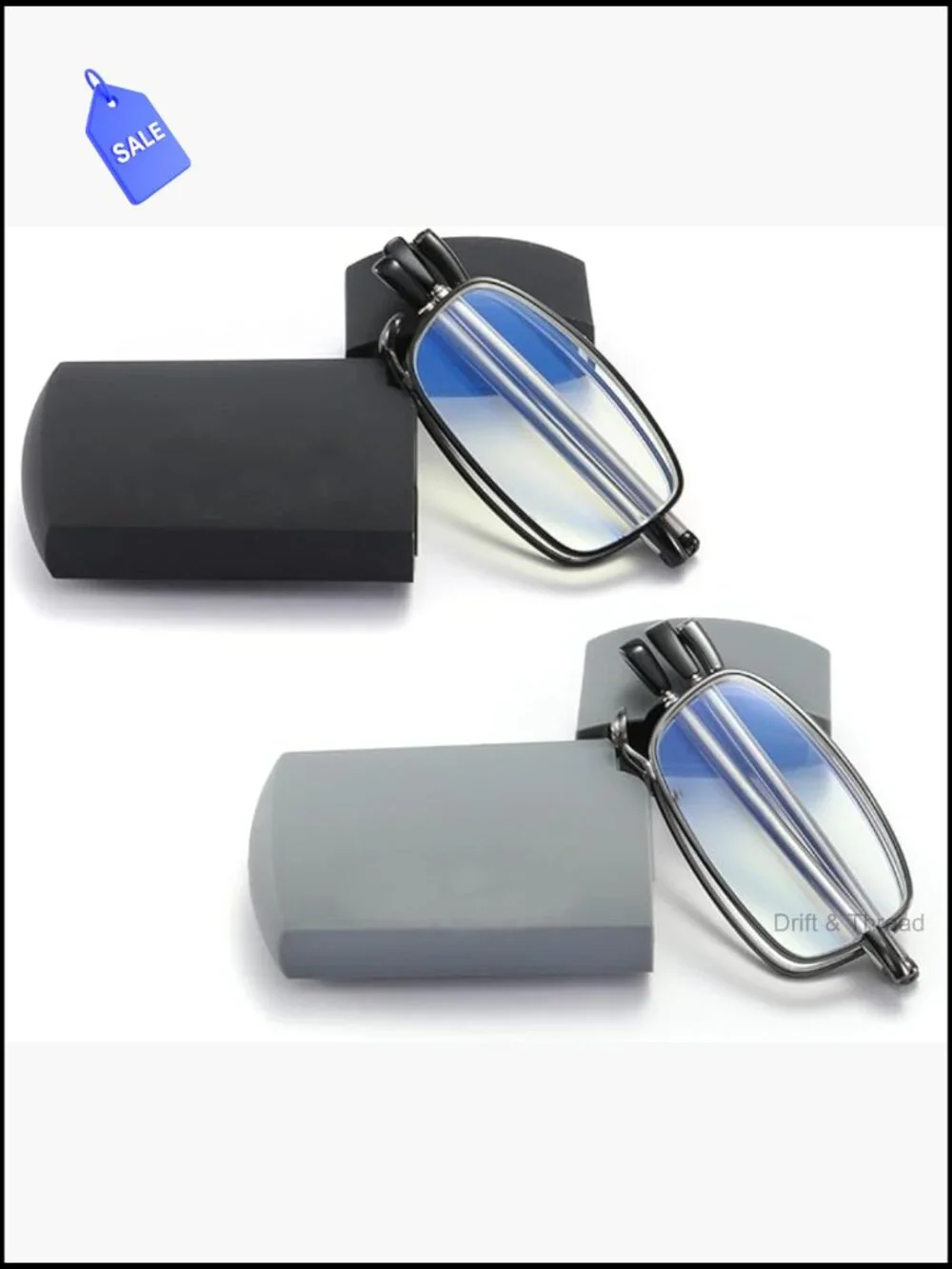 2 Pack Blue Light Blocking Reading Glasses Foldable Spring Hinge Women Men